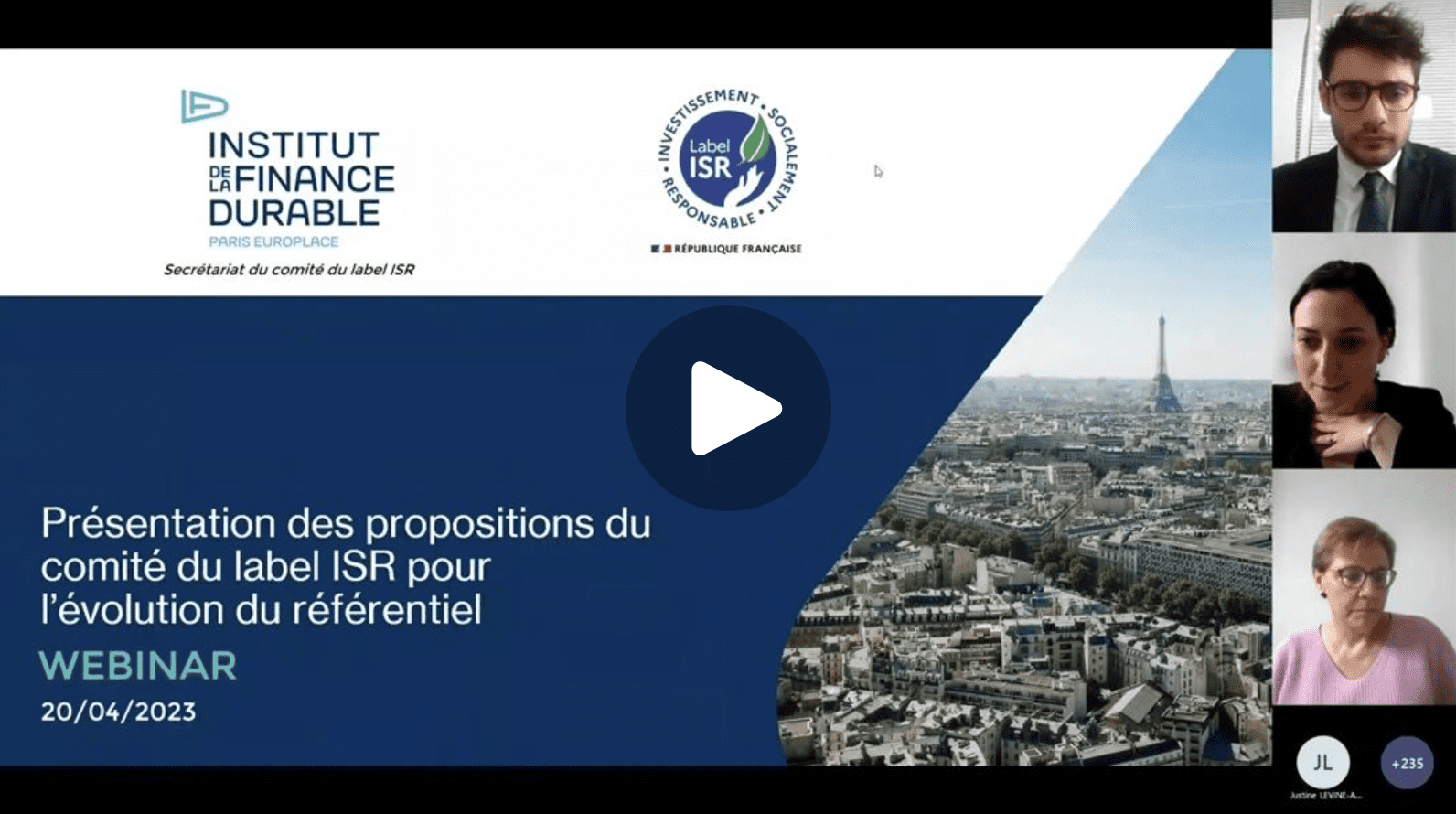 inaire propositions du label ISR pour l’évolution du référentiel